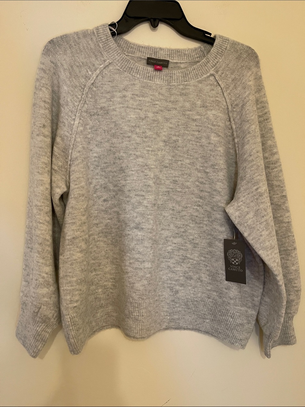 Vince Camuto Light Heather Gray Crewneck Sweater